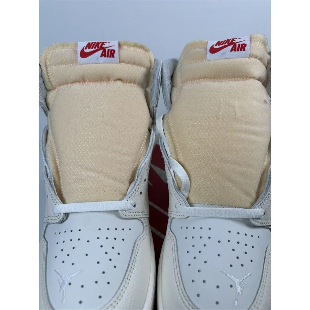 NEW Air Jordan 1 Retro High OG Sail/University Red -Pale Ivory  Size- 13M